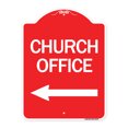 thumbnail image 1 of SignMission A-DES-RW-1824-24274 18 x 24 in. Designer Series Sign - Church Office, Red & White, 1 of 4