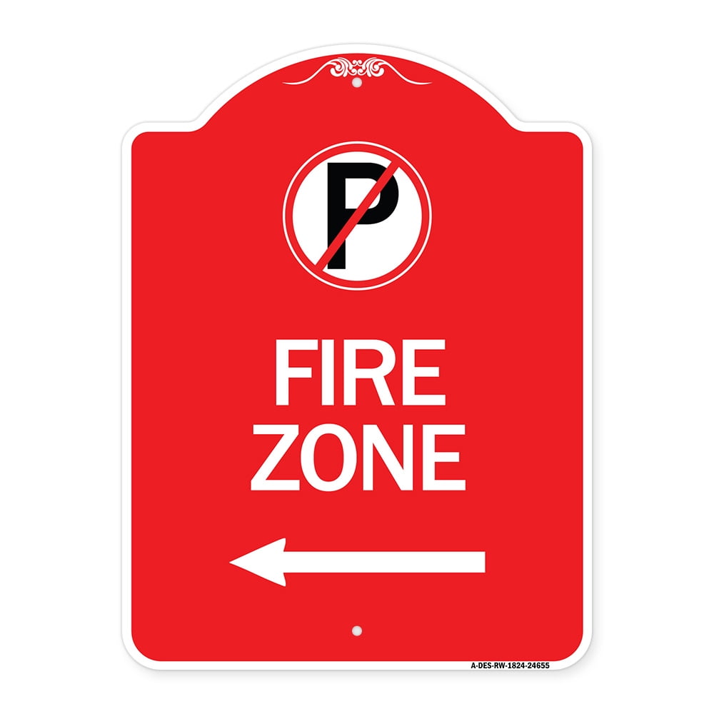 SignMission A-DES-RW-1824-24655 18 x 24 in. Designer Series Sign - Fire ...