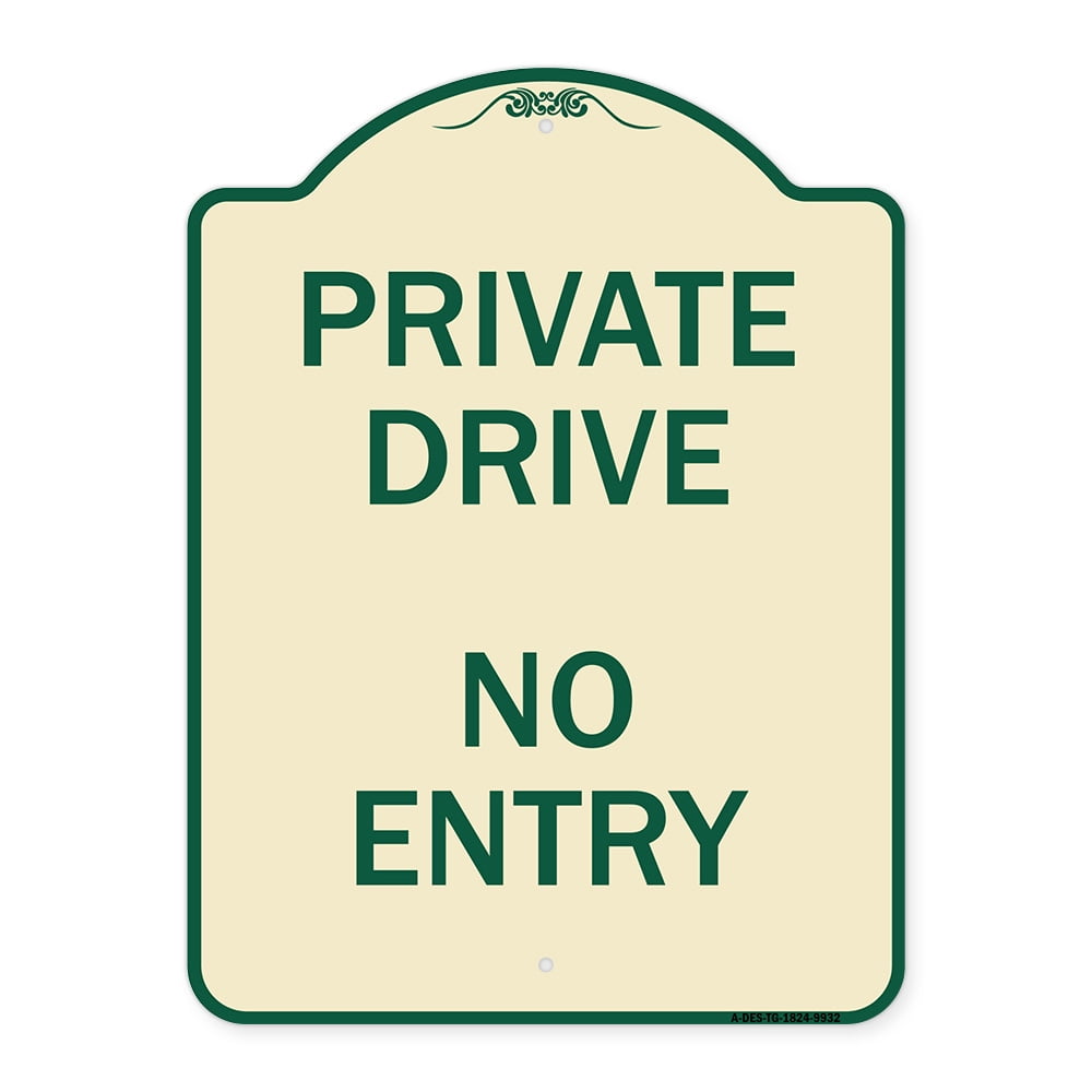 SignMission A-DES-TG-1824-9932 18 x 24 in. Designer Series Sign ...