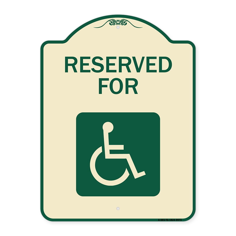 Sign Reserved For Inmate SignMission A-DES-TG-1824-9973 18 x 24 in. Designer Series Sign ...