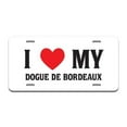 thumbnail image 1 of SignMission A-LP-02-89 Aluminum License Plate - I Love My Dogue De Bordeaux, 1 of 3