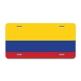 thumbnail image 1 of Colombian Flag Aluminum License Plate| License Plate 12" X 6" Fits Any Car, Truck, SUV, RV, or Trailer | Made in The USA, 1 of 3