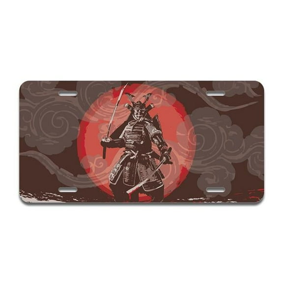 SignMission A-LP-03-486 Samurai Battle Aluminum License Plate