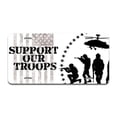 thumbnail image 1 of SignMission A-LP-03-560 Aluminum License Plate - Support Our Troops, 1 of 3