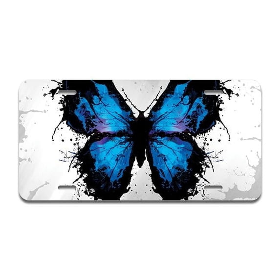 SignMission A-LP-03-96 Butterfly Splash Aluminum License Plate