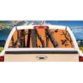 thumbnail image 1 of SignMission Orange Camo Rear Window Graphic truck view thru vinyl decal HD Graphics Professional Grade Material Universal Fit for Full Size Trucks Weatherproof & Car Wash Safe Made In, 1 of 3