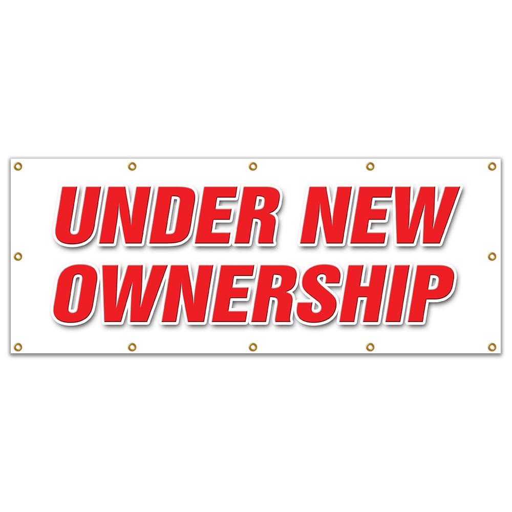 SignMission B-120 Under New Ownership 48 x 120 in. Under New Ownership ...
