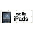thumbnail image 1 of SignMission B-120 We Fix Ipads 48 x 120 in. We Fix Ipads Banner Sign - Batteries Screen Smartphones Repair iPhones, 1 of 5