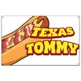 thumbnail image 1 of SignMission B-60 Texas Tommy19 60 in. Concession Stand Food Truck Single Sided Banner - Texas Tommy, 1 of 4