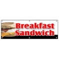 thumbnail image 1 of SignMission B-72 Breakfast Sandwich 24 x 72 in. Breakfast Sandwich Banner Sign, 1 of 4