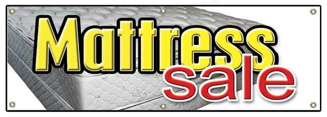 SignMission B-72 Mattress Sale 72 in. Mattress Sale Banner Sign - Store