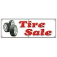 thumbnail image 1 of SignMission B-72 Tire Sale 24 x 72 in. Tire Sale Banner Sign, 1 of 4