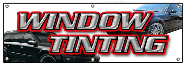 SignMission B-72 Window Tinting 24 x 72 in. Window Tinting Banner Sign ...