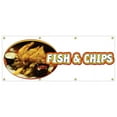 thumbnail image 1 of SignMission B-96 Fish And Chips 36 x 96 in. Banner Sign - Fish & Chips, 1 of 4