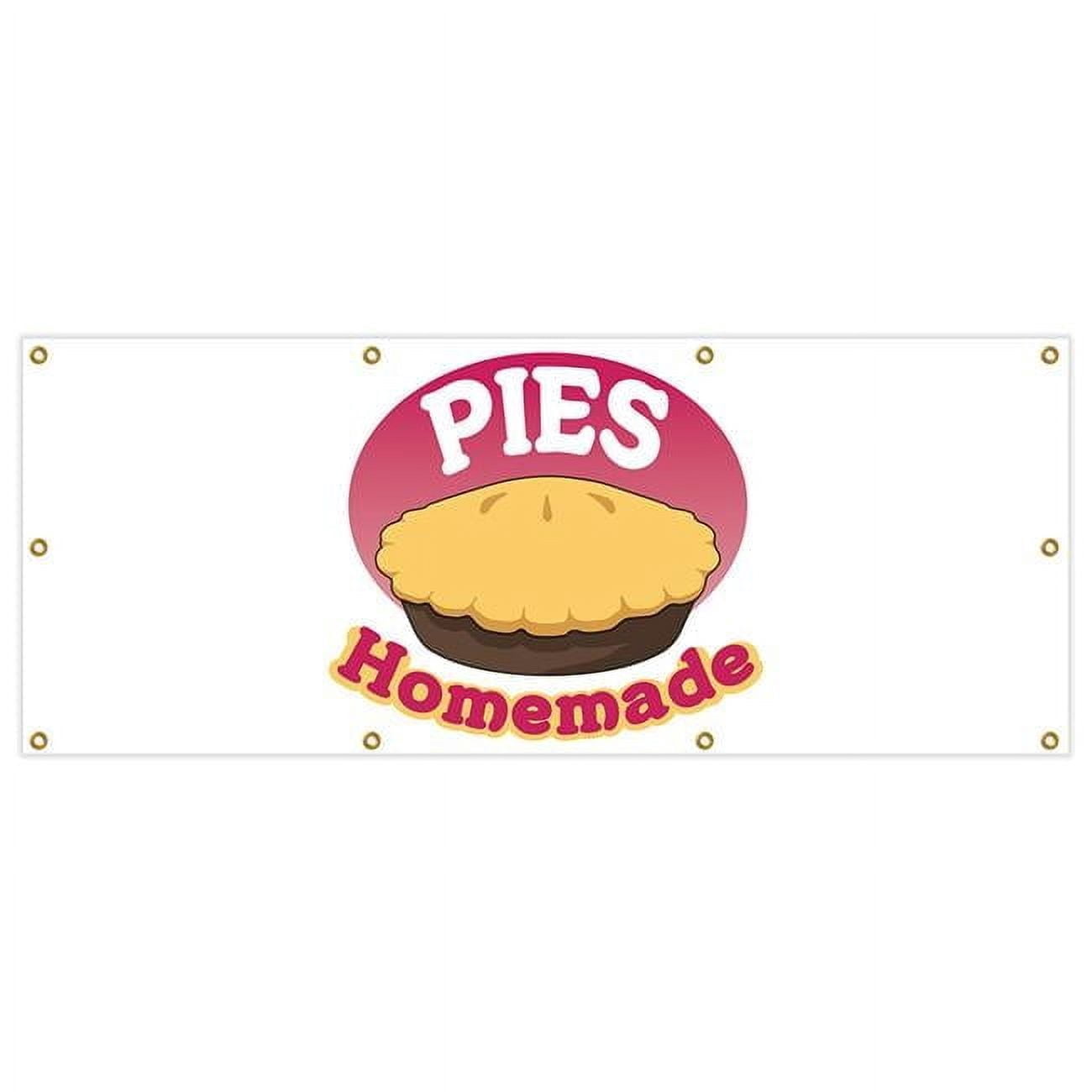 SignMission B-96 Pies Homemade 36 x 96 in. Banner Sign - Pies Homemade ...