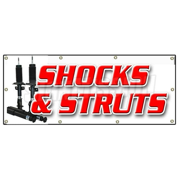 SignMission B-96 Shocks and Struts 36 x 96 in. Shocks & Struts Banner Sign