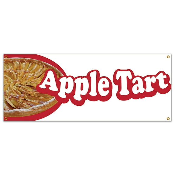 Apple Tart 48" Banner Concession Stand Food Truck Single Sided