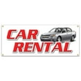 thumbnail image 1 of SignMission B-Car Rental Car Rental Banner Sign - Auto Rent Daily Weekly Automobile Low Rate One Way, 1 of 4