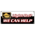 thumbnail image 1 of SignMission B-Check Engine Light 18 x 48 in. Check Engine Light Banner Sign, 1 of 4