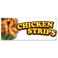 thumbnail image 1 of SignMission B-Chicken Strips19 48 in. Chicken Strips Banner with Concession Stand Food Truck Single Sided, 1 of 4