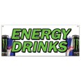 thumbnail image 1 of SignMission B-Energy Drinks 18 x 48 in. Banner Sign - Energy Drinks, 1 of 4