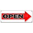 thumbnail image 1 of SignMission B-Giant Right Open Arrow 18 x 48 in. Giant Right Open Arrow Banner Sign, 1 of 4