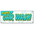 thumbnail image 1 of SignMission B-Hand Car Wash Hand Car Wash Banner Sign - Detail Wax Car Wash Clean Auto Service, 1 of 4