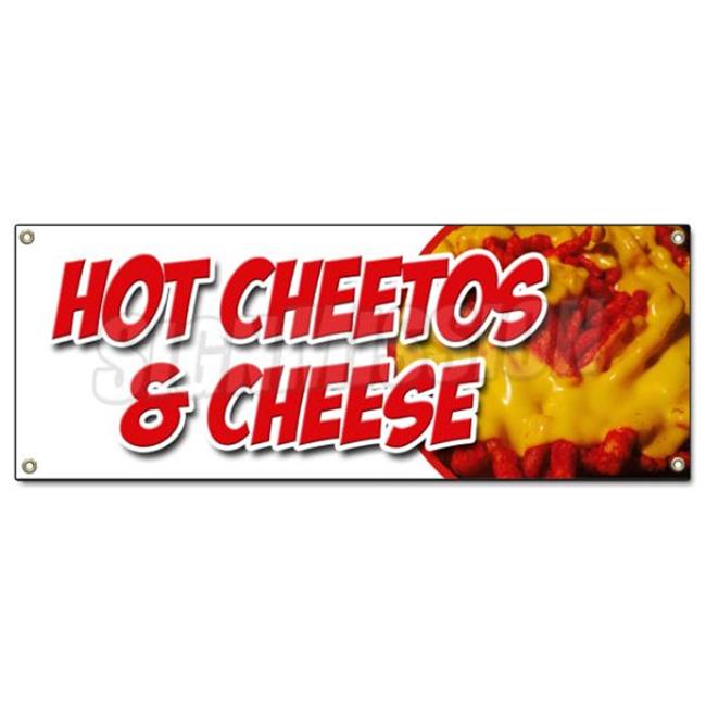 SignMission BHot Cheetos & Cheese Hot Cheetos & Cheese Banner Sign