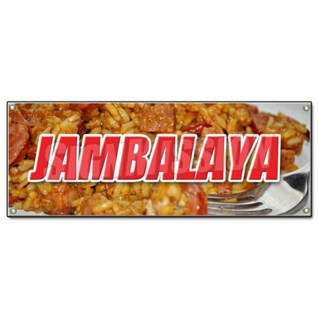 SignMission BJambalaya Jambalaya Banner Sign New Orleans Cajun Gumbo