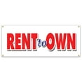 thumbnail image 1 of SignMission B-Rent To Own Rent to Own Banner Sign - TV Furniture Computers Household No Credit Check 2, 1 of 4