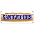 thumbnail image 1 of SignMission B-Sandwiches Sandwiches Banner Sign - Bread Restaurant Deli Coldcuts Meats, 1 of 4