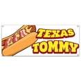thumbnail image 1 of SignMission B-Texas Tommy19 48 in. Concession Stand Food Truck Single Sided Banner - Texas Tommy, 1 of 4