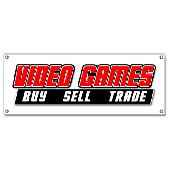 SignMission B-Video Games Banner Sign - Video Games