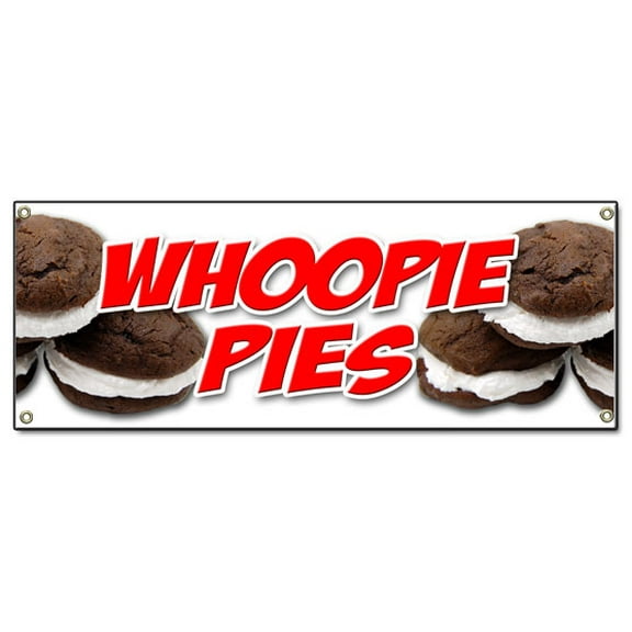 SignMission B-Whoopie Pies Banner Sign - Whoopie Pies