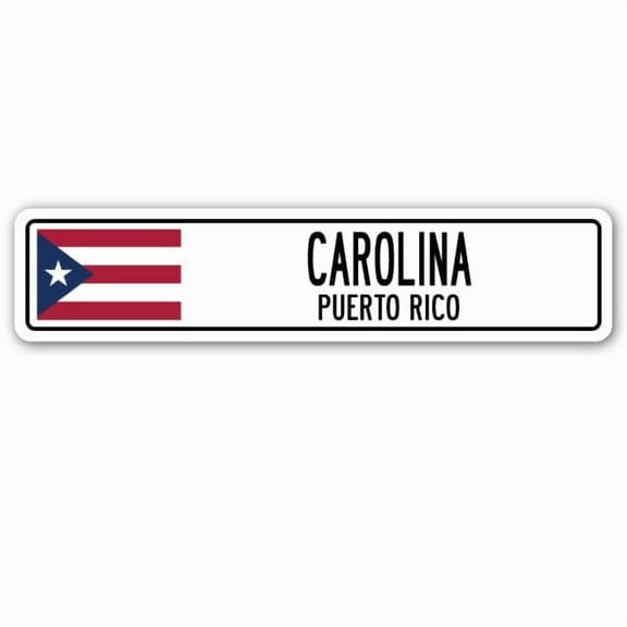 CAROLINA PUERTO RICO Street Sign Puerto Rican American flag city country gift
