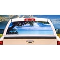 thumbnail image 1 of SignMission Beach Scene Rear Window Graphic View Thru Vinyl Decal Tint Film Back, 1 of 3
