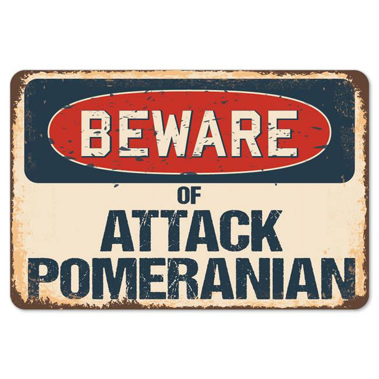 Cartello Divertente Beware Of Attack Alpaca – 20x30 Cm – Plastica Resistente Per Interni/Esterni – Umorismo Per Casa O Ufficio - 3