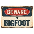 thumbnail image 1 of SignMission  Beware of Bigfoot Rustic Sign, 1 of 1