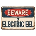 thumbnail image 1 of SignMission  Beware of Electric Eel Rustic Sign, 1 of 1