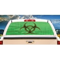 thumbnail image 1 of SignMission Biohazard Rear Window Graphic truck view thru vinyl decal HD Graphics Professional Grade Material Universal Fit for Full Size Trucks Weatherproof & Car Wash Safe Made In The, 1 of 3