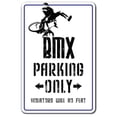 thumbnail image 1 of SignMission Z-A-BMX Bmx Aluminum Sign for Parking Race Bike Trick Rider Parts Racer Fun, 1 of 4