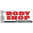 thumbnail image 1 of BODY SHOP FREE ESTIMATES BANNER SIGN collision repair insurance paint, 1 of 4