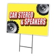 thumbnail image 1 of SignMission C-1216 Car Stereo & Speakers 12 x 16 in. Yard Sign & Stake - Car Stereo & Speakers, 1 of 3