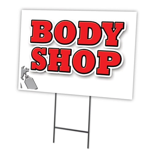 SignMission C-1216-DS-Body Shop 12 x 16 in. Body Shop Yard Sign & Stake