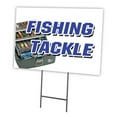 thumbnail image 1 of SignMission C-1216-DS-Fishing Tackle 12 x 16 in. Fishing Tackle Yard Sign & Stake, 1 of 3