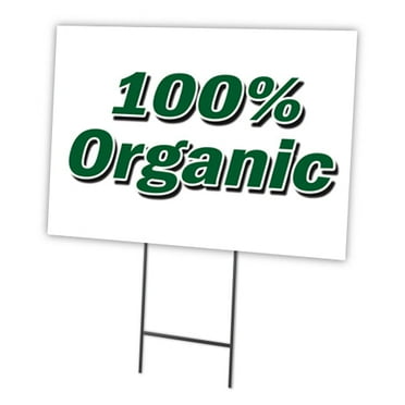 SignMission C-1216-DS-Organic 12 x 16 in. Yard Sign & Stake - Organic