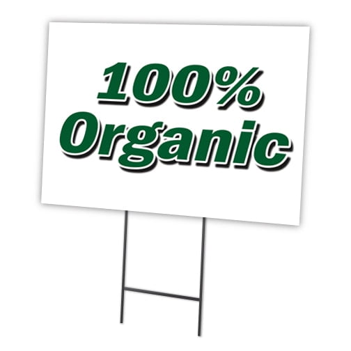 SignMission C-1216-DS-Organic 12 x 16 in. Yard Sign & Stake - Organic