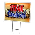 thumbnail image 1 of SignMission C-1216-DS-Steak Sandwich 12 x 16 in. Yard Sign & Stake - Steak Sandwich, 1 of 3