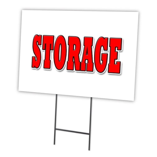 SignMission C-1216-DS-Storage 12 x 16 in. Yard Sign & Stake - Storage