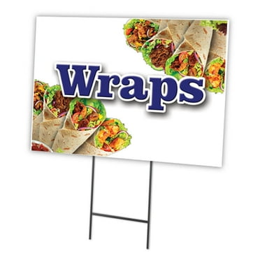SignMission C-1216-DS-Wraps 12 x 16 in. Wraps Yard Sign & Stake